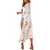 LikeJump Donne Etniche Maxi Caftano Abito da Notte Spiaggia Vestiti Homewear Costume da Bagno Copricostumi