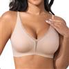 Fittingirls Reggiseno Sexy in Pizzo Donna - A Scollatura Profonda Push-Up Riduciente, Senza Ferretto Comodo e Invisibile con Imbottitura Leggera Lingerie