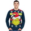 United Labels Maglione natalizio Grinch per uomo e donna, blu, Who Me Grinchy, maglione invernale lavorato a maglia, maglione unisex