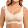 Fittingirls Reggiseno Push Up Invisibile Donna - Senza Ferretto e Cuciture, Sostegno Alto per Seno Grande e Cadente, Taglie Forti Imbottito Shapea
