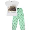 Star Wars - Set pigiama lungo da donna The Mandalorian Baby Yoda, bianco, 20-22