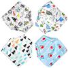 FLYISH DIRECT Confezione da 4 Mutandine di Apprendimento - Pantaloni da Addestramento per Neonati in Cotone Mutandine di Apprendimento per Bambini