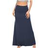 Generisch Sottogonna lunga da donna, lunghezza al ginocchio, sottogonna antistatica, liscia, elegante, invisibile, sottoveste, sottoveste, sottogonna classica