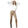 JADEA Leggings Donna Pantaloni Viscosa Elasticizzata 4658 (IT, Testo, L, Regular, Regular, Cammello)