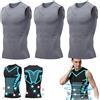 LIXQQS Gilet per Correzione Postura da Uomo, Shapewear Ionico, Canotta Confortevole in Seta Ghiacciata, Supporto per Schiena e Spalle, Maglia Traspirante
