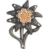 Amagogo Splendida Spilla con Distintivo Edelweiss, Risvolto con Cuscino a Spillo per Cappello Vintage