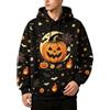 Generic Felpa con Cappuccio da Uomo con Stampa Grafica, Pullover in Pile, Maniche l