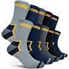 PS PROUTHS Calze da Lavoro Uomo Donna Rinforzate in Cotone con Fondo Imbottito PRO | Traspiranti con Tallone e Punta Rinforzati, Work Socks Morbidi e Comodi, Progettate per Durare in Lunghe Giornate di Lavoro