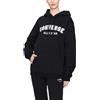 Converse Felpa con Cappuccio Go-To Wordmark Nera Codice 10025411-A01