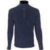 OUTLET MILITARY Maglia in Pile Mezza Zip Blu Navy