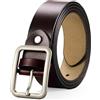 RNIEGA Regolabile Fibbia Automatica In Pelle Ratchet Belt 3.5 cm * 125 cm