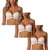 Generico Reggiseno Senza Spalline, da Donna, con Chiusura Frontale, Push up, Senza Spalline, con Spalline Rimovibili, Coppe Lisce, Taglio Basso, Biancheria Intima per Abiti, Top e Camicette