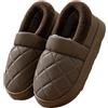 DSFIHJO Ciabatte Uomo Pantofole invernali calde da uomo di grandi dimensioni, impermeabili, for la casa, camera letto, le scarpe casual, for interni, antiscivolo, con suola spessa