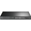 TP-Link TL-SG1218MPE (18 porte), Switch di rete, Nero