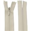 Aerzetix - C60987 - Set di 20 Cerniere Invisibili 25cm - Colore: Beige - Non separabili con tiretto Palla da Rugby Materia inestensibile - Cerniera Lampo