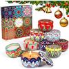 AOKITO Set di 9 Candele Profumate per Aromaterapia, Candele da Viaggio Portatili, per Alleviare lo Stress e Rilassare il Corpo, per la Festa Della Mamma, Natale, Compleanno, Bagno, Yoga (2,2 OZ)