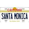 Biopracess Targa di Santa Monica California State Targa Decorativa in Metallo 6x12 Pollici