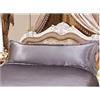 Crepundia Fodere Cuscini Letto,Federa Seta Cuscino, 120 150 cm di lunghezza federa copertura Solido Bianco federa raso di seta Tessuto Home Textile(Gray,S 50 x 120cm)