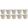 Silplast Secchio con coperchio, e: bianco, 10 x litri, impilabile, per latte/scorte, miele, in plastica adatta al contatto alimenti, a norma alimentare farina, acqua, pezzi