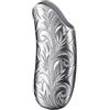 Vayliro 1 custodia per accendini in metallo, vintage, mini custodia per accendini BIC J5, riutilizzabile, copertura per accendini, colore argento B
