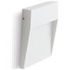 SICIGNANO CASALINGHI Sicignano Set 2 Applique Esterno GEO SQUARE 3W Bianco IP65 105x105mm 3000k | Alluminio Pressofuso, Diffusore Termoplastico, Segna-Passo a Parete