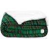 Caritex Morbidissimi Coperta Plaid Tartan in Pile Coral e Sherpa - Dimensioni Varie W462 Una Piazza e Mezza 160x210 cm Verde