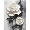 Hjjdiyes Diamond Painting per adulti, motivo: rosa bianca, 30 x 40 cm