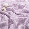 Exclusivo Mezcla Coperta in Mussola 100% Cotone, 6 Strati, Lilla | 230x270 cm, Leggera, Traspirante, Morbida e Confortevole, Adatta per l'estate, come Copriletto o Copertura Decorativa