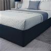 Belledorm, decorazione per letto in tessuto jersey | Trasforma una base per letto dall'aspetto triste (blu scuro, matrimoniale)
