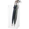 RjcdOPL Portaombrelli in acrilico, supporto per ombrello, trasparente, senza montaggio, compatto 20 × 20 × 50 cm, capacità 10 kg, organizzatore d'ingresso per casa, ufficio e commercio