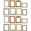 UKCOCO Cornice in pizzo per Scrapbooking: 16 pezzi vintage cornice per foto adesivi vintage carta tagliata in pizzo cava per scrapbooking materiale fai da te album fotografico
