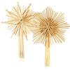 com-four® 2x Parte superiore dell'albero di Natale in paglia | cima dell'albero di abete per il tuo albero di Natale - 24,5 cm