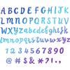 INFUNLY Alfabeto Fustelle 26 Lettere Metallo Fustelle Numeri Goffratura Stencil Modello con Punteggiatura per Fai da Te Arte di Carta Craft Scrapbooking Album di Foto Decor