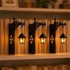CLMETHE Lampada fermalibri vintage lanterna biblioteca fili luce LED calda scaffale mini decorativa appendere libreria angolo lettura regalo amanti dei libri,3Pcs
