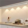 HIYAA Luci da cucina da 50 cm, con sensore di movimento, luce LED per interni, ricaricabile tramite USB, completamente dimmerabile, luce notturna wireless per cucina, camera da letto, scale (3 colori)
