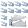 MXTIMWAN 10 Pezzi Porta Scarpe Regolaili in Plastica, Porta Scarpe da Armadio Salvaspazio, Salvaspazio Regolabili da Scarpiera per Organizzare Gli Armadi, Impilare le Scarpe