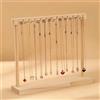 Generic Espositore in legno per collane e ciondoli | Supporto per bracciali, uso domestico e al dettaglio, colore legno, organizer per gioielli