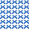 QUARKZMAN 150Pz Mini Fiocco di Nastro 1.8 Fiocchi Nastro Raso Multicolori Fiocchetti Piccoli Tessuto per Decorazioni Regalo Festa Cucito DIY Artigianale Natalizi, Blu Scuro