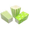 CHUANGOU 18 sacchetti per popcorn per popcorn, caramelle, scatole di carta, popcorn, Scatola Pop Corn Caramelle Contenitore (Verde)