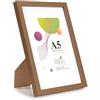 Scholartree Scholar Tree Cornice A5 - 1 confezione A5 marrone, cornice marrone 21 x 14,8 cm, cornici in legno con supporto da tavolo o da parete
