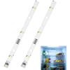 Mewneap 2 strisce luminose a LED per frigorifero Rongsheng Hisense Gorenje E349766 MDDZ-162A 1629348 1529227, CC 12 V 1,5 W, luce bianca fredda, pezzi di ricambio per frigoriferi
