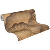 A.S. Création Carta da parati ventagli 3D - marrone, oro - 10,05 x 0,53 m | Carta senza stacco con profondità plastica - lucida, pregiato effetto rilievo, si stacca a secco