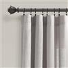 Lush Decor lino pulsante finestra tenda singolo pannello, 95 L x 100 W, grigio