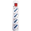 ECOVA Multipresa elettrica ecova 4 ingressi universali 10/16a colore bianco