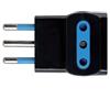 ECOVA Adattatore triplo attacco piccolo nero 10 ampere ecova
