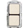BTICINO Commutatore doppio tasto con interblocco 1-0-2 serie bticino magic 5052n