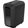 Fellowes distruggi documenti a frammento LX65, 10 fogli, per casa e piccolo ufficio, uso personale, cestino da 22 litri, distruggidocumenti con tecnologia Safesense, nero