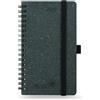 POPRUN Agenda Piccola 2027 Spirale 15,9 x 8,8 cm, Copertina Morbida | Gen.2027-Dic.2027, Carta Prodotta con Materiali Rinnovabili, Carta Spessa da 80 GSM(Grigio Scuro)
