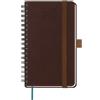 BEZEND Agenda 2027 Settimanale Tascabile A6 Spirale - Piccola 15,5 x 9 cm | Diario Gen a Dic 2027, Ideale per Studenti e Professionisti, Carta da 100 GSM, Copertina Morbida in Pelle PU - Marrone