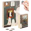 PieceRelax Puzzle Quaderno - Katherine Blower - The Gallery | A5 Notizbuch Lined | Copertina Puzzle Trasparente | Segnalibro e Portapenne Inclusi | 329 Pezzi [YA1073]